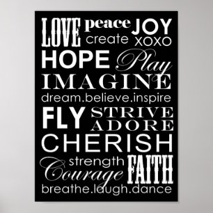 Poster Words To Live By