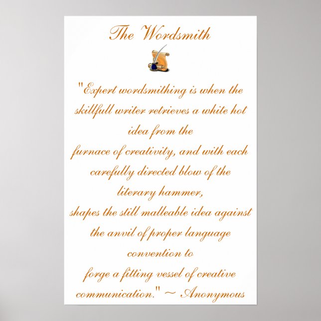Poster Wordsmith #2 (Devant)