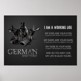 Poster Working German