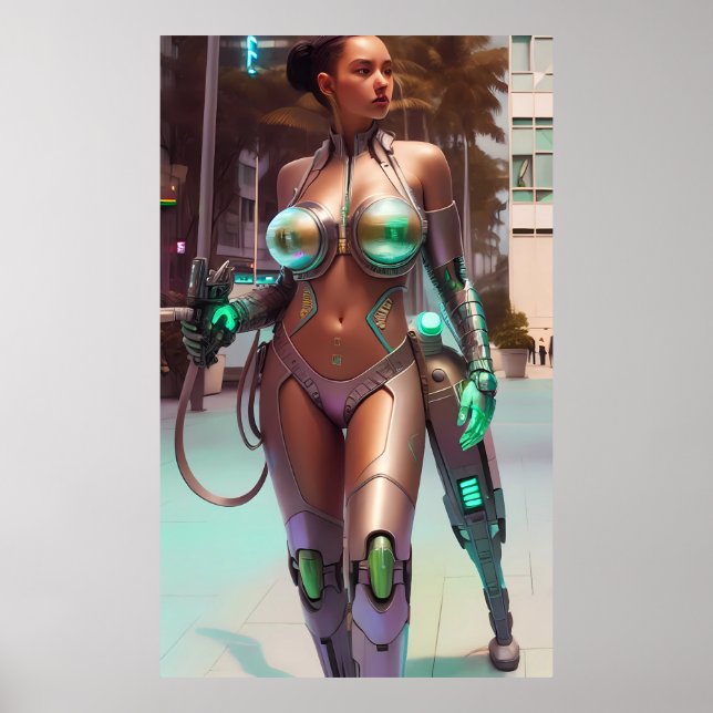 Poster Working with Her Training Leg (Devant)