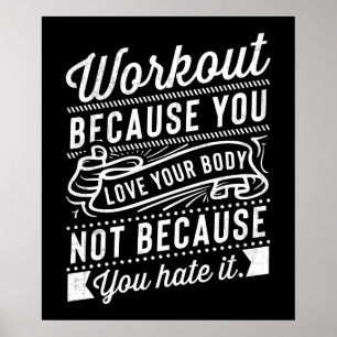 Poster Workout Because