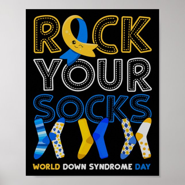Poster World Down Syndrome Day Faites connaître vos chaus (Devant)