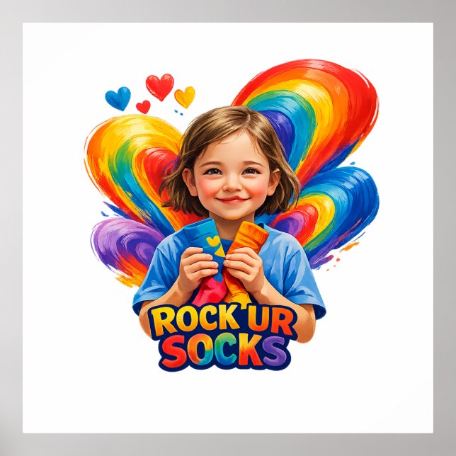 Poster World Down Syndrome Day shirt (Devant)