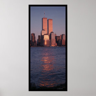 Poster World Trade Center à Sunset