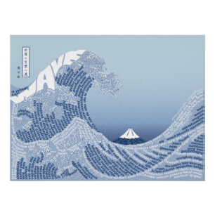 Poster World Word Wave