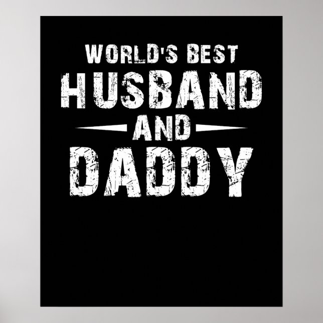 Poster Worlds Best Husband et papa (Devant)