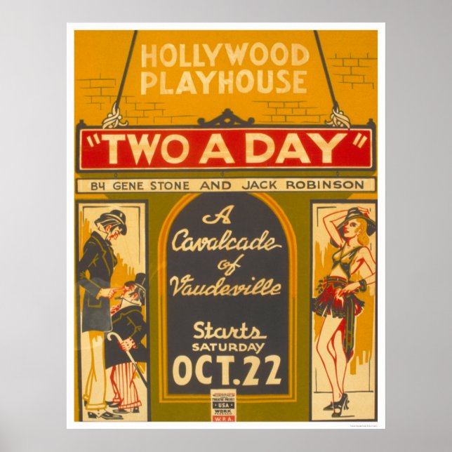 Poster WPA CavalcadeVaudeville1938 (Devant)