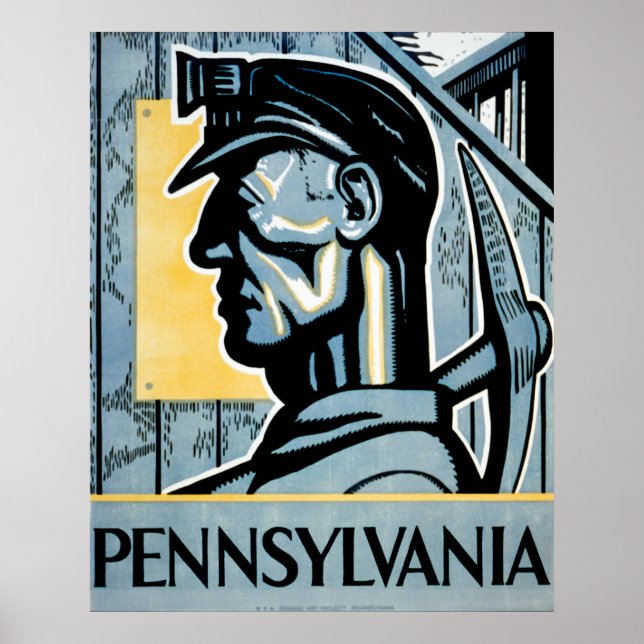Poster WPA de Pennsylvanie (Devant)