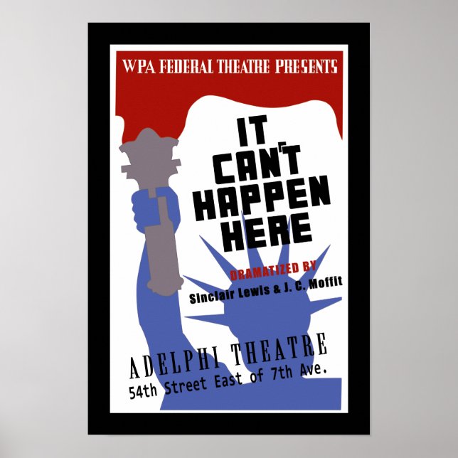 Poster WPA ne peut pas se produire ici (Devant)