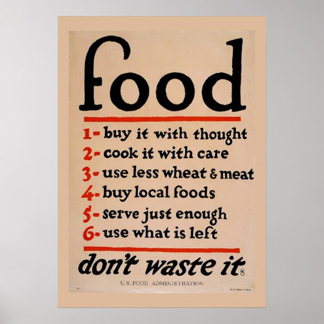 Poster WPA vintage, Cuisine Dîner (Devant)