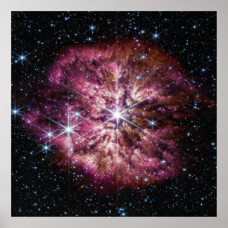 Poster WR 124 Star & Nebula | Étoiles brillantes | JWST