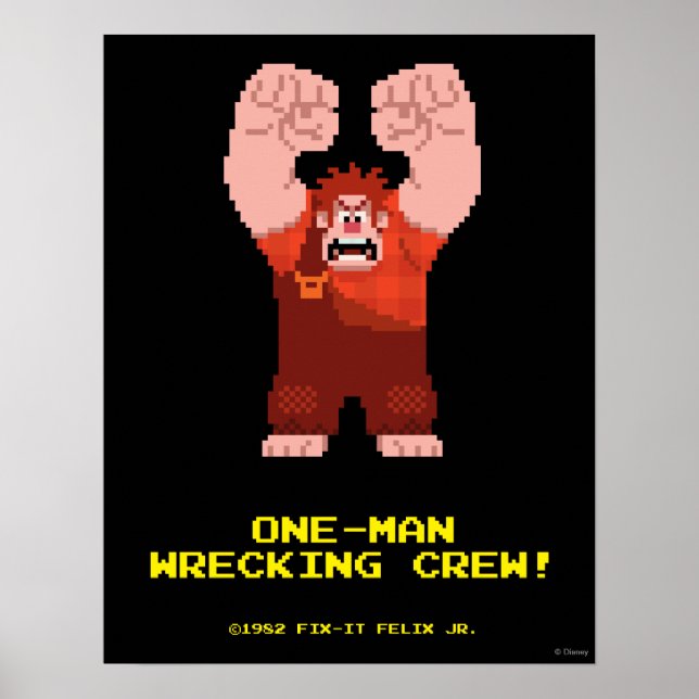 Poster Wreck-It Ralph : One-Man Wrecking Crew! (Devant)