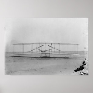 Poster Wright Brothers 1903 Machine (vue frontale)
