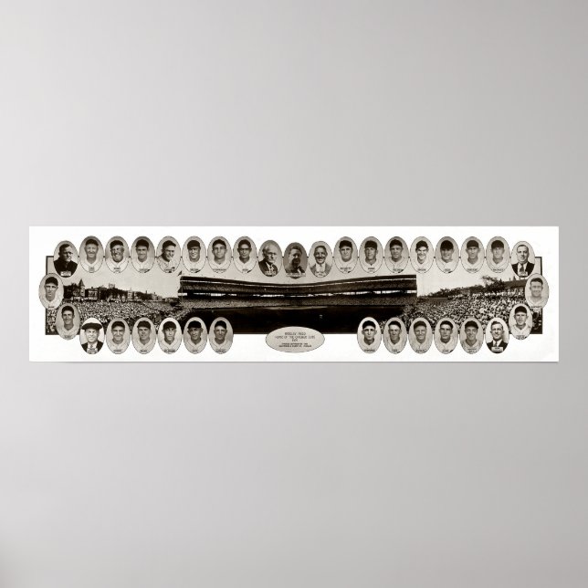 Poster Wrigley Field 1929 - Vintage (Devant)