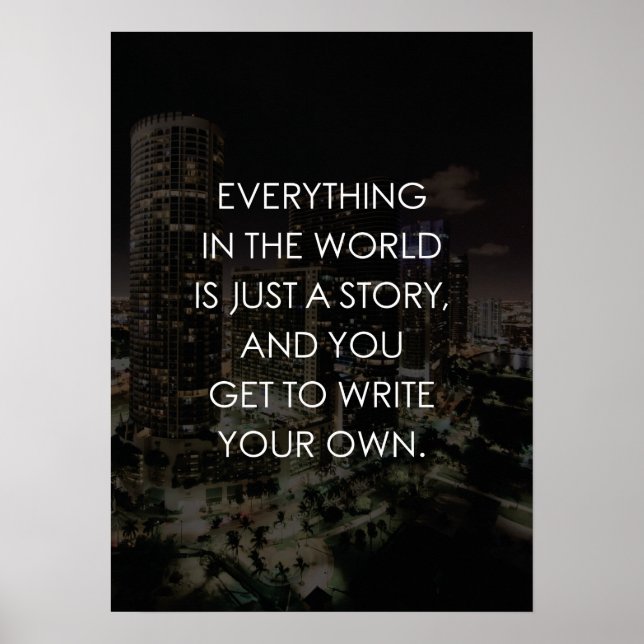 Poster Write Your Own Story (Devant)