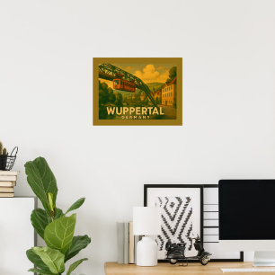 Poster Wuppertal Allemagne Art de Ville