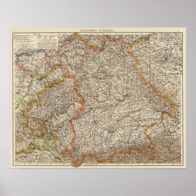 Poster Wurtemberg, Bavière (Devant)