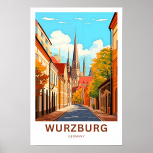 Poster Wurzburg Allemagne Imprimer Voyage