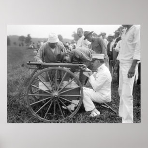 Poster WW1 Machine Gun, 1917
