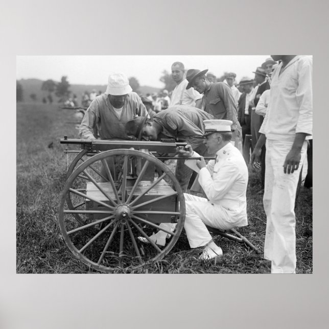 Poster WW1 Machine Gun, 1917 (Devant)