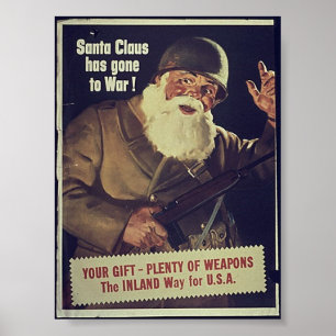 Poster WW1 Père Noël