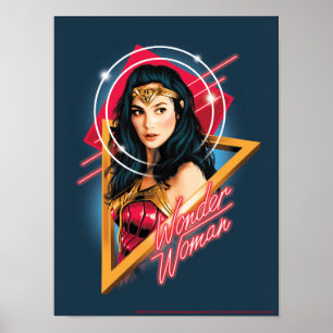Poster WW84  Insigne de personnage de Wonder Woman Retrow