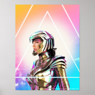 Poster WW84   Lo Fi Wonder Woman Golden Armor Portrait