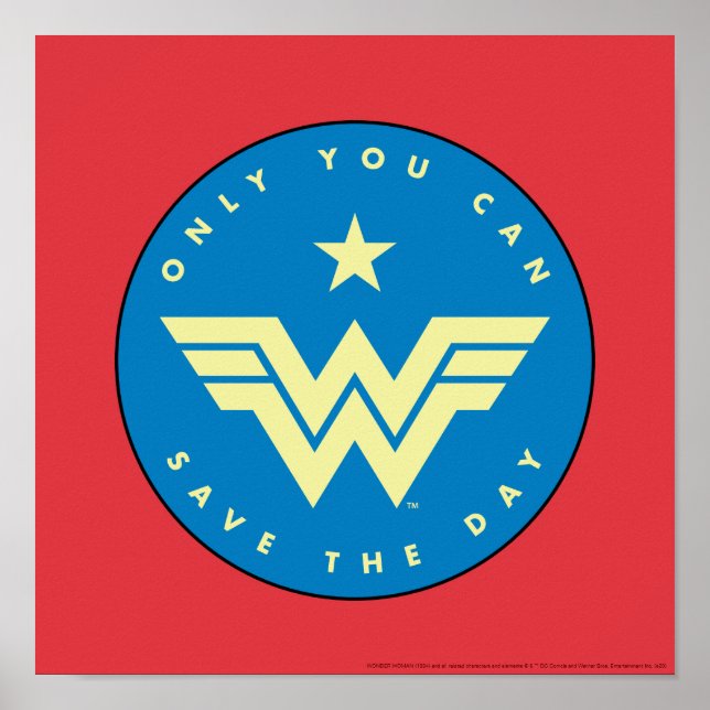 Poster WW84 | Wonder Woman Vous Ne Pouvez Sauver La Journ (Devant)