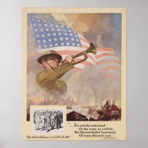 Poster WWII Call to Defense