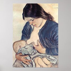 Poster Wyspianski, maternité, 1902