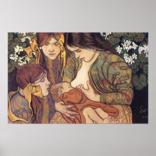 Poster Wyspianski, maternité, 1905