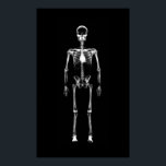 Poster - X-Ray Vision Single Skeleton Black White<br><div class="desc">X-Ray Vision Single Skeleton Black White High Quality, highly collectable and easy to customize x-ray style skeleton design. A modern and spooky Halloween & Gothic style design made especially for all the people into strange art out there! This X-Ray Single Spooky Skeleton design from Galleria Voxeed's X-ray Vision Skeleton Collection...</div>