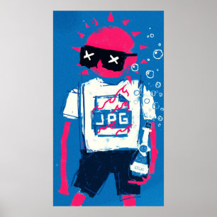 Poster XCOPY Summer JPG WAGMI Colorful Art Multiple Sizes