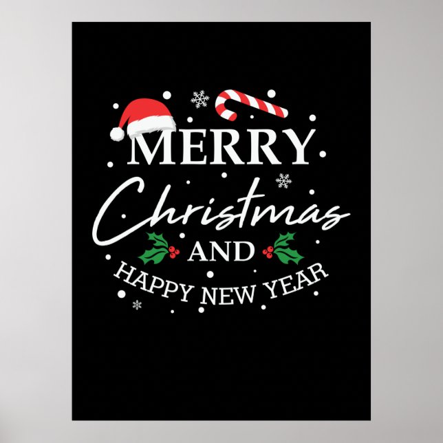 Poster Xmas Merry (Devant)