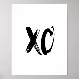 Poster XO (baisers et étreintes)