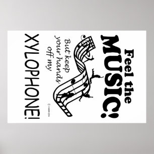 Poster Xylophone Sentez La Musique