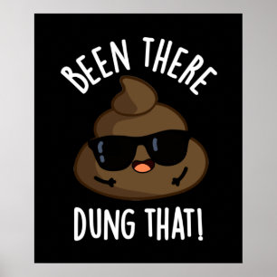 Poster Y Avait De La Poumon Qui Drôle Poop Pun Dark BG