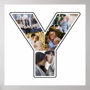 Poster Y Monogramme Créez Votre Propre Collage De 6 Photo