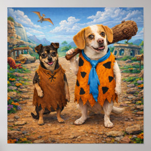 Poster "Yabba, Dabba !"