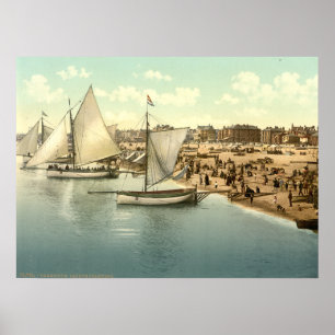 Poster Yachts Démarrage à Yarmouth, Norfolk, Angleterre