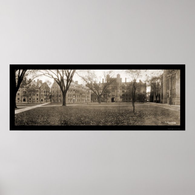 Poster Yale, New Haven CT Photo 1909 (Devant)