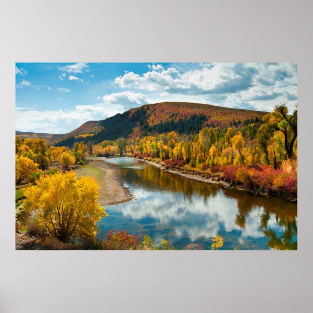 Poster Yampa River En Automne (Devant)