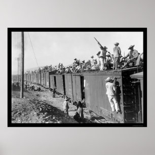Poster Yaqui Indian Fighters RR Train 1892