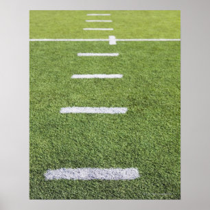 Poster Yardlines sur le terrain de football