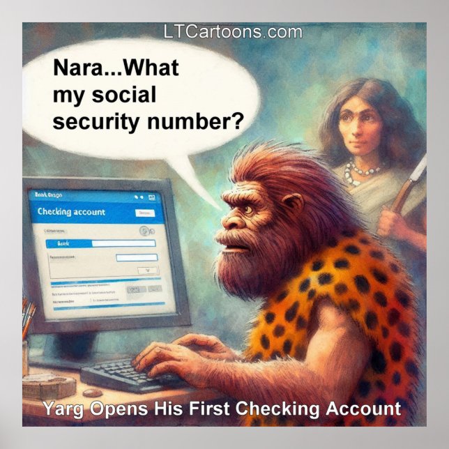 Poster Yarg’s First Login: Banking Like a Caveman (Devant)