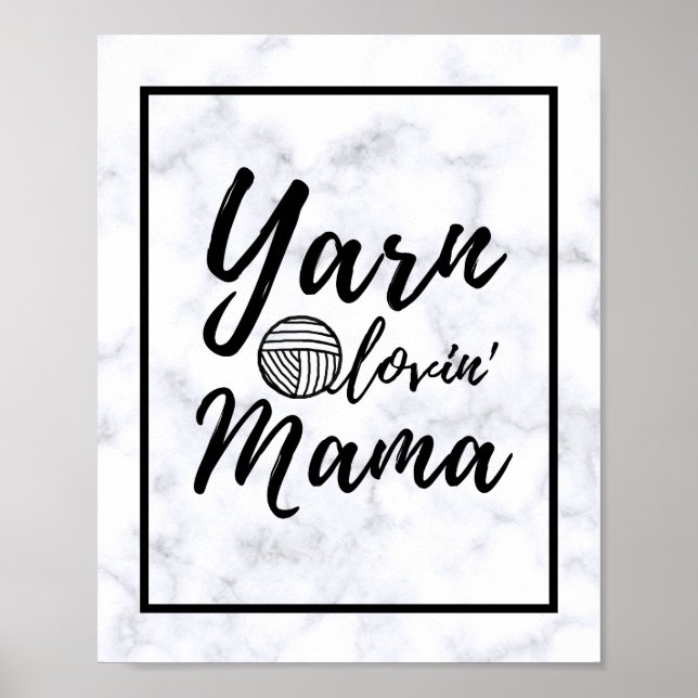 Poster Yarn Love Mama Craft Room (Devant)