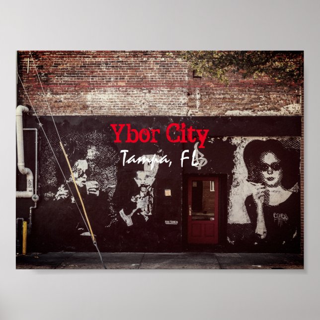 Poster Ybor City, Tampa FLORIDA (Devant)