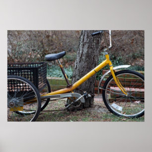 Poster yellow bike