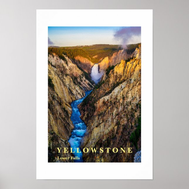 Poster Yellowstone Falls (Devant)