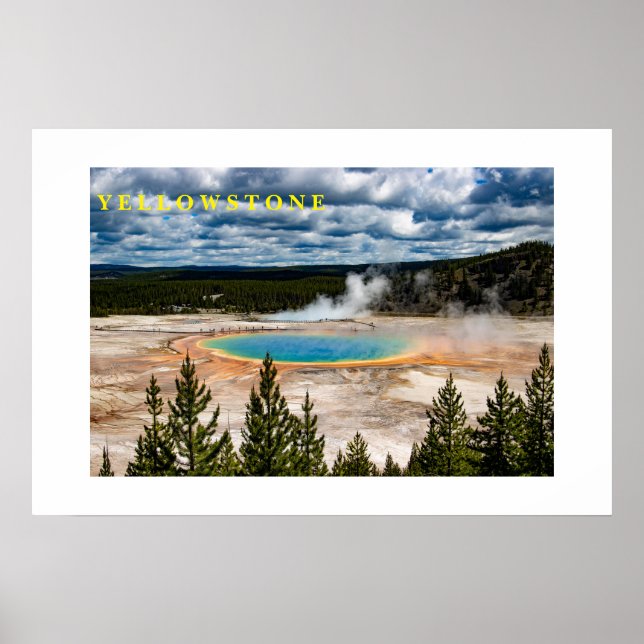 Poster Yellowstone Hot Pot (Devant)